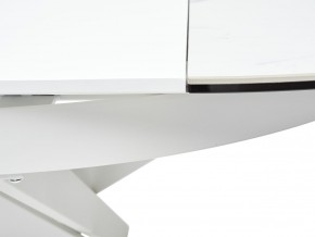 Стол TRENTO 120 HIGH GLOSS STATUARIO Белый мрамор глянцевый, керамика/ белый каркас, ®DISAUR в Краснокамске - krasnokamsk.mebel24.online | фото 10
