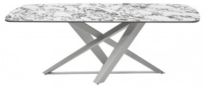 Стол VICENZA 220 BULGARI WHITE, керамика / белый, ®DISAUR в Краснокамске - krasnokamsk.mebel24.online | фото 8