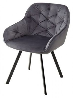 Стул GALE 360 град. поворот. BLUVEL-14 GREY, велюр/ черный каркас, М-City в Краснокамске - krasnokamsk.mebel24.online | фото 1