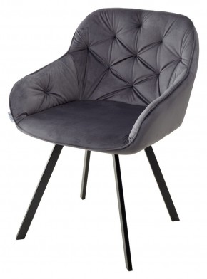 Стул GALE 360 град. поворот. BLUVEL-14 GREY, велюр/ черный каркас, М-City в Краснокамске - krasnokamsk.mebel24.online | фото 4