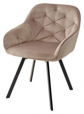 Стул GALE 360 град. поворот. BLUVEL-40 BEIGE, велюр/ черный каркас, М-City в Краснокамске - krasnokamsk.mebel24.online | фото 1