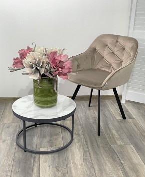Стул GALE 360 град. поворот. BLUVEL-40 BEIGE, велюр/ черный каркас, М-City в Краснокамске - krasnokamsk.mebel24.online | фото 2