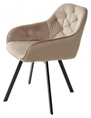 Стул GALE 360 град. поворот. BLUVEL-40 BEIGE, велюр/ черный каркас, М-City в Краснокамске - krasnokamsk.mebel24.online | фото 5