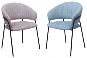 Стул ГЕММА, цвет RAIN 13 blue, велюр / черный каркас М-City в Краснокамске - krasnokamsk.mebel24.online | фото 8