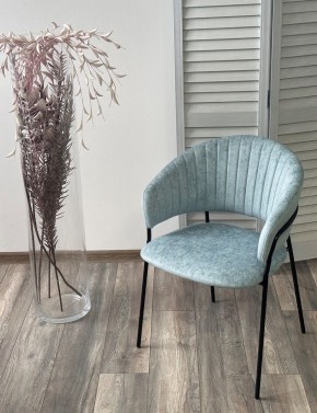 Стул ГЕММА, цвет RAIN 7 breeze, велюр / черный каркас М-City в Краснокамске - krasnokamsk.mebel24.online | фото 4