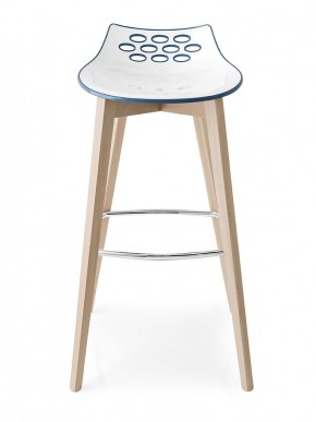 Стул JAM W CB/1487, ash.P19W OAK NATURAL/ P799-P11P WHITE/ GLOSSY NOUGAT в Краснокамске - krasnokamsk.mebel24.online | фото