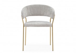 Стул на металлокаркасе Kamelia 1 light gray fabric / gold в Краснокамске - krasnokamsk.mebel24.online | фото 3