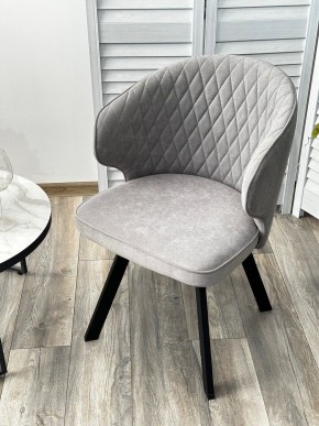 Стул SKAT 360 град. поворот. B22 Серый, велюр / черный каркас, М-City в Краснокамске - krasnokamsk.mebel24.online | фото 3