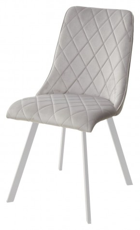 Стул TYCOON BLUVEL-03 LIGHT GREY / белый каркас М-City в Краснокамске - krasnokamsk.mebel24.online | фото 1