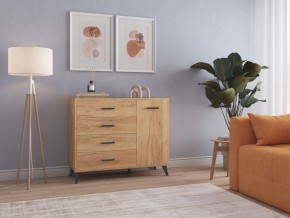 СВЕТЛАНА LOFT Комод-тумба  (дуб золотой) в Краснокамске - krasnokamsk.mebel24.online | фото 3