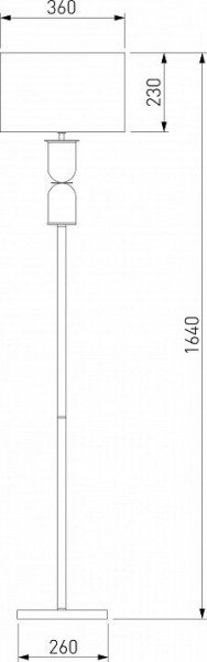 Торшер Eurosvet Caprera 01154/1 никель в Краснокамске - krasnokamsk.mebel24.online | фото 2