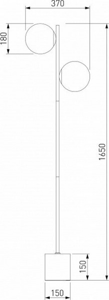 Торшер Eurosvet Marbella 01158/2 латунь в Краснокамске - krasnokamsk.mebel24.online | фото 3