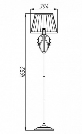 Торшер Maytoni Brionia ARM172-11-G в Краснокамске - krasnokamsk.mebel24.online | фото 2