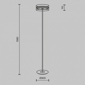 Торшер Maytoni Dress code MOD348FL-L24BBS3K в Краснокамске - krasnokamsk.mebel24.online | фото 3