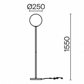 Торшер Maytoni Ring MOD013FL-01B в Краснокамске - krasnokamsk.mebel24.online | фото 4