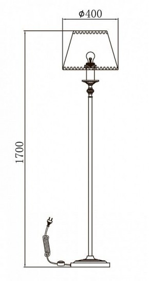 Торшер Maytoni Soffia RC093-FL-01-R в Краснокамске - krasnokamsk.mebel24.online | фото 3