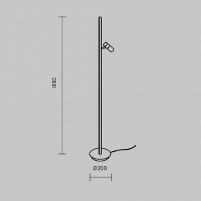 Торшер Maytoni Thin MOD395FL-L28B3K в Краснокамске - krasnokamsk.mebel24.online | фото 5
