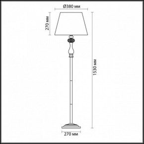 Торшер Odeon Light Gaellori 3393/1F в Краснокамске - krasnokamsk.mebel24.online | фото 3