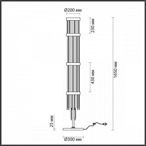 Торшер Odeon Light York 4788/12F в Краснокамске - krasnokamsk.mebel24.online | фото 3