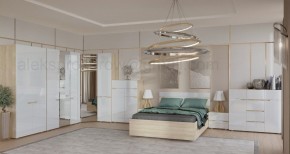 ТРИО Спальный гарнитур (модульный) сонома/белый в Краснокамске - krasnokamsk.mebel24.online | фото
