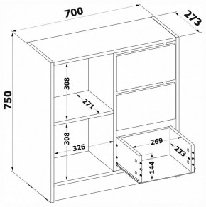 Тумба комбинированная Т-1 в Краснокамске - krasnokamsk.mebel24.online | фото 4