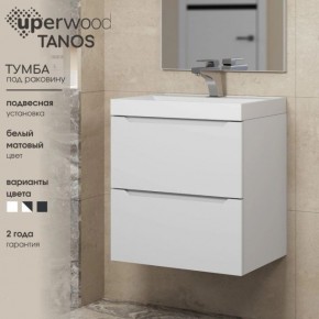 Тумба под раковину Uperwood Tanos 90 см, подвесная, белая матовая в Краснокамске - krasnokamsk.mebel24.online | фото 6