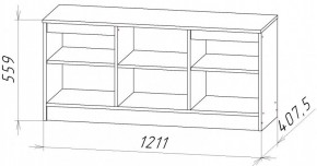НИЦЦА-9 Тумба под ТВ (НЦ.09) в Краснокамске - krasnokamsk.mebel24.online | фото 2