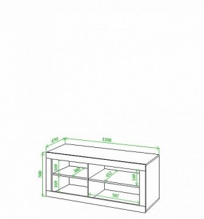 Тумба под ТВ Toivo Кон120 в Краснокамске - krasnokamsk.mebel24.online | фото 2