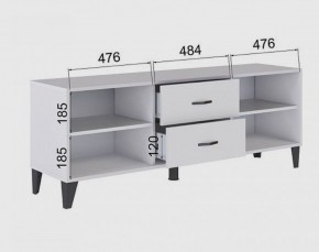 Тумба под ТВ ТВМ-6 (белый) в Краснокамске - krasnokamsk.mebel24.online | фото 2