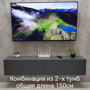 Тумба подвесная под ТВ LINES MTV1-MA 750 Темно-серый (Графит-M 10.1.25) в Краснокамске - krasnokamsk.mebel24.online | фото 10