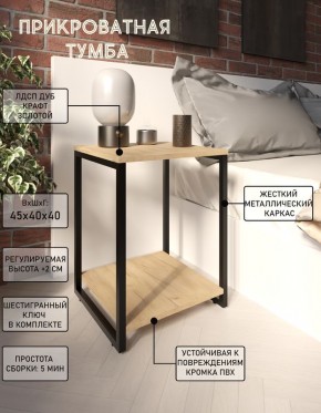 Тумба прикроватная "Лофт" (Лф.Т-2) в Краснокамске - krasnokamsk.mebel24.online | фото 4