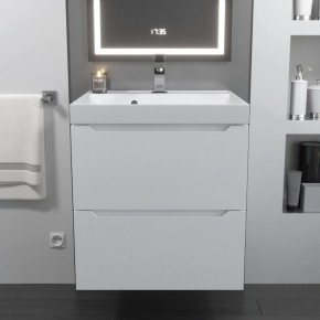 Тумба с раковиной Uperwood Tanos 50 см, подвесная, белая матовая в Краснокамске - krasnokamsk.mebel24.online | фото 10