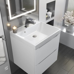 Тумба с раковиной Uperwood Tanos 50 см, подвесная, белая матовая в Краснокамске - krasnokamsk.mebel24.online | фото 9