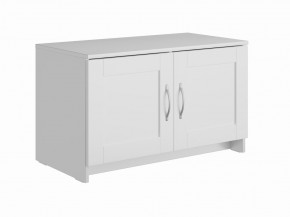 Тумба СИРИУС двухдверная низкая, цвет белый в Краснокамске - krasnokamsk.mebel24.online | фото