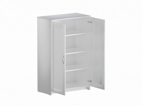 Тумба СИРИУС двухдверная высокая, цвет белый в Краснокамске - krasnokamsk.mebel24.online | фото 3