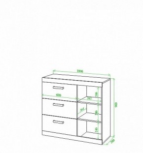 Тумба Toivo Км102 в Краснокамске - krasnokamsk.mebel24.online | фото 3