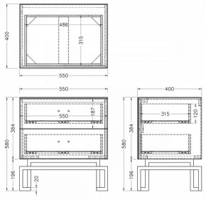 Тумбочка KFG085-NI в Краснокамске - krasnokamsk.mebel24.online | фото 5