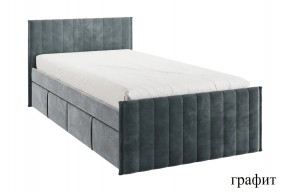 ТВИКС Кровать с ящиками 900 (графит) в Краснокамске - krasnokamsk.mebel24.online | фото