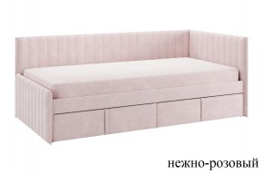 ТВИКС Кровать (тахта) с ящиками 900 (нежно-розовый) в Краснокамске - krasnokamsk.mebel24.online | фото