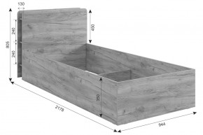 ЮНИОР Кровать с ПМ 900 в Краснокамске - krasnokamsk.mebel24.online | фото 3